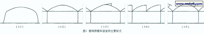 塑料拱棚和温室的主要形式