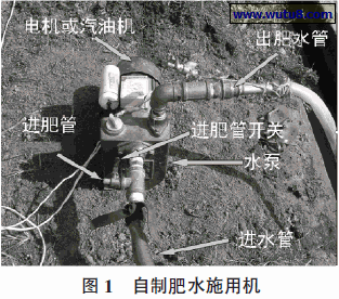 自制肥水施用机