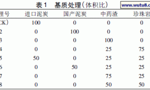 红掌无土栽培基质的筛选