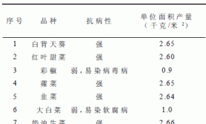 蔬菜竖式栽培生产技术的研究与开发